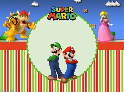 Super Mario Bros Party Free Printable Invitations Oh My Fiesta For