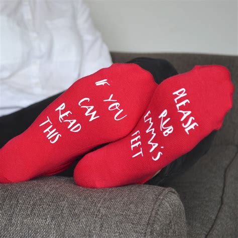 Personalised Foot Rub Socks By Solesmith