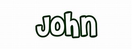 Coloring Page First Name John