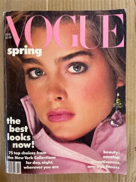 Brooke Shields Vogue Magazine 1985 2400 Picclick