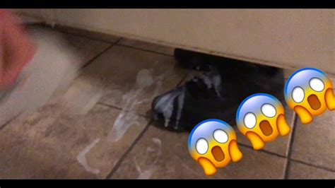 Gone Wrongcumming On Peoples Shoes In The Bathroom
