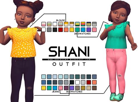 Toddler Shani Set Onyx Sims