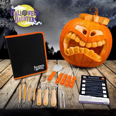 Halloween Haunters Ultimate 14 Piece Pumpkin Carving Tool Kit Only 14