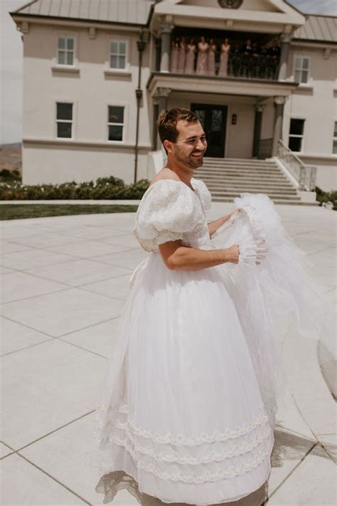Man Wearing Wedding Dress Breaking Gender Stereotypes With Fashion Fashionblog