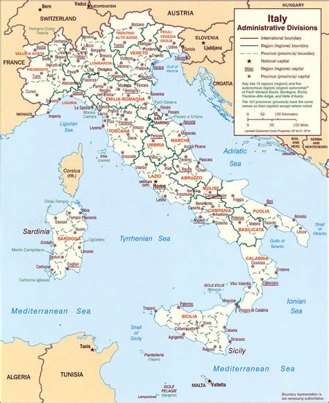 Italia Regioni Mappa