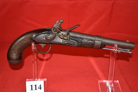 Bid Now Us Model 1836 Flintlock Cavalry Pistol April 6 0123 930
