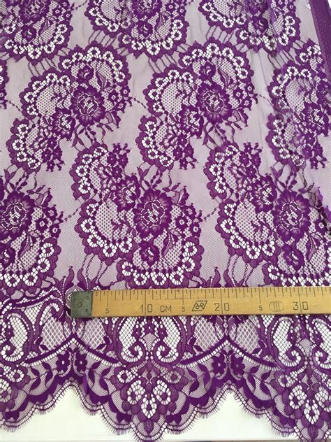 Purple Lace Fabric Wedding Lace Lingerie Lace Spitzenstoff Etsy