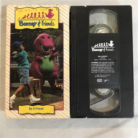 Barney And Friends Vhs Be A Friend And Down On Barneys Farm 1992 Time
