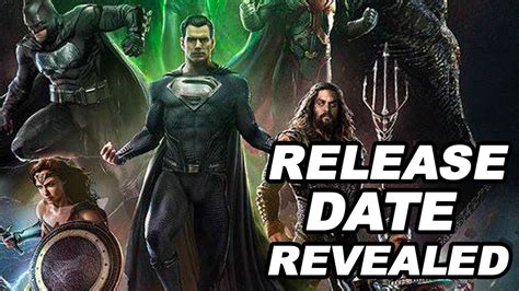 Breaking Justice League Snyder Cut Release Date Revealed Youtube