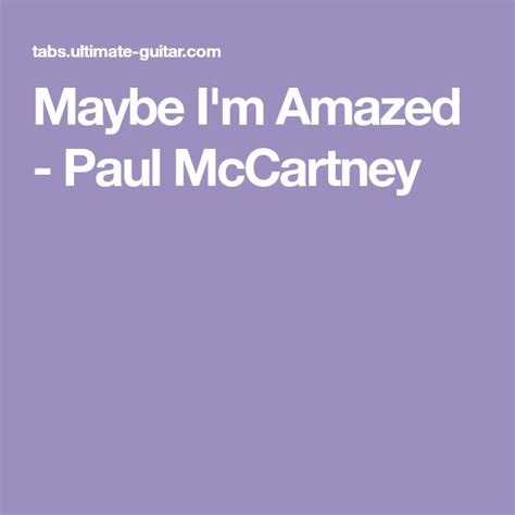 Maybe Im Amazed Paul Mccartney Paul Mccartney Mccartney Ukulele