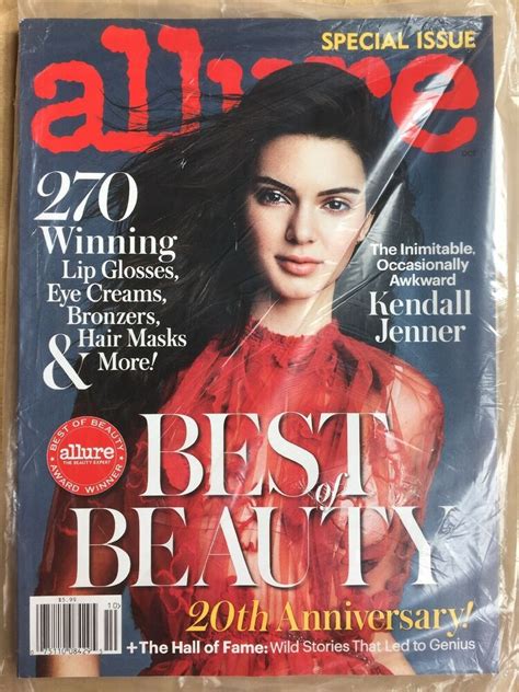 Allure Magazine October 2016 New Sealed Plastic Ship Free Cover Kendall