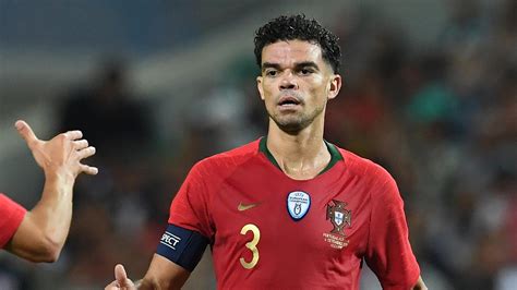 Profile page for portugal football player pepe (defender). '100 international yellow cards' - Pepe honoured for 100th Portugal caps - UEFA Nations League ...