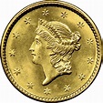 1851 G$1 MS Gold Dollars | NGC