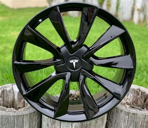 19″ Tesla Model 3 Factory Oem Original Gloss Black Rims Factory Wheel