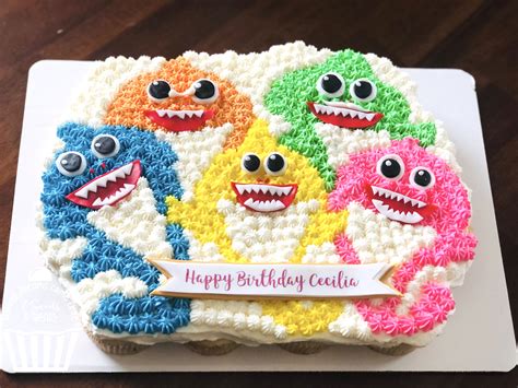 Baby Shark Cupcake Cake