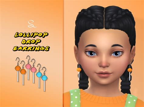 The Sims Resource Lollipop Drop Earrings For Kids In 2022 Kids