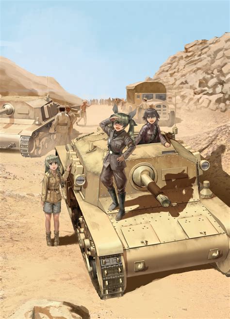 Anchovy Pepperoni And Carpaccio Girls Und Panzer Drawn By Furukawa Herzer Danbooru