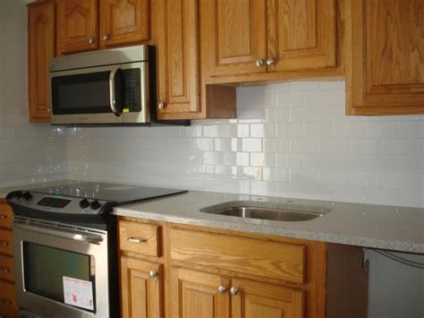 Textured and heavy fabrics will also bring out the warmth of the wood. Add Kitchens Beauty with Subway Patterned Tiles Backsplash ...