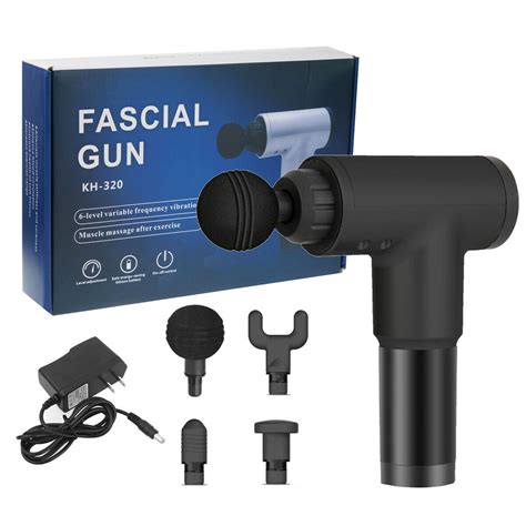 Muscle Massage Fascia Gun Deep Tissue Percussion Massager Muscle Vibrating Relaxing4 Heads For