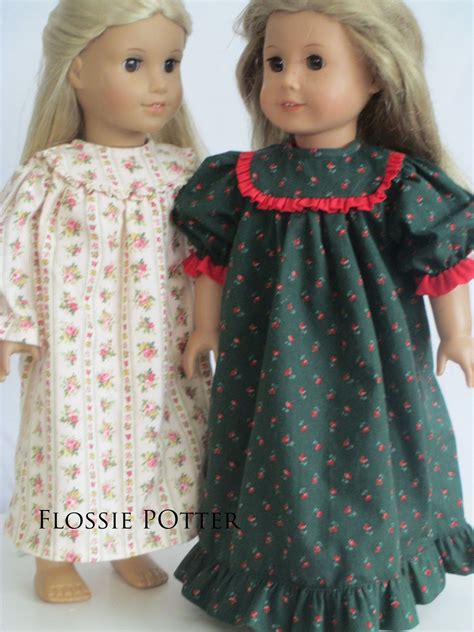Old Fashioned Nightgown 18 Doll Clothes Pattern Doll Clothes American Girl American Doll
