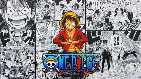 Download One Piece Luffy Manga Panel Wallpaper