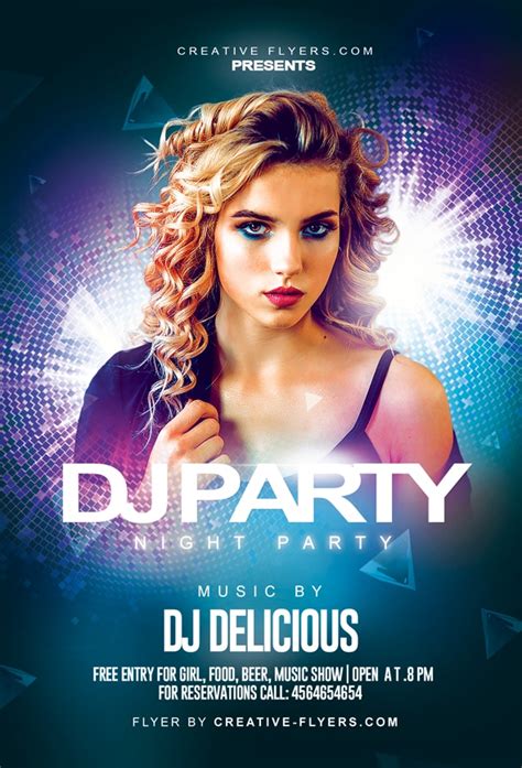 Night Club Flyer Template For Photoshop Creative Flyers