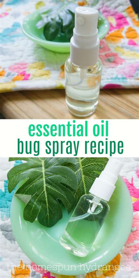 Diy Homemade Bug Spray Recipe The Homespun Hydrangea Bug Spray