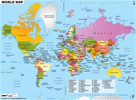 Political World Map World Maps