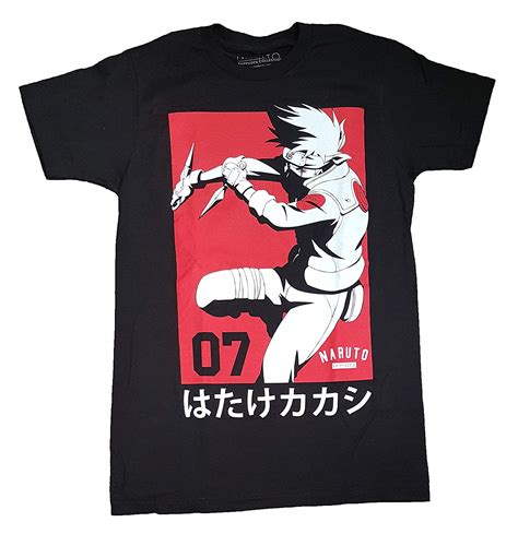 Fashion Naruto Shippuden Collection Black Graphic T Shirt Men T Shirt