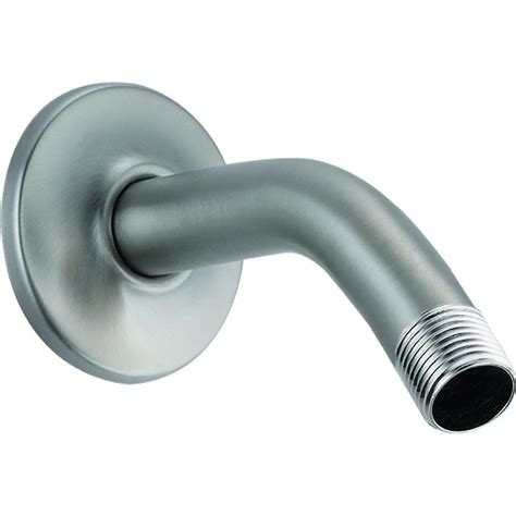Delta Shower Arm And Flange In Stainless U Ss The Home Depot