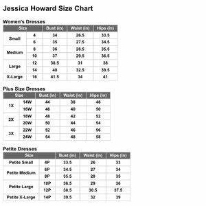  Howard Size Chart