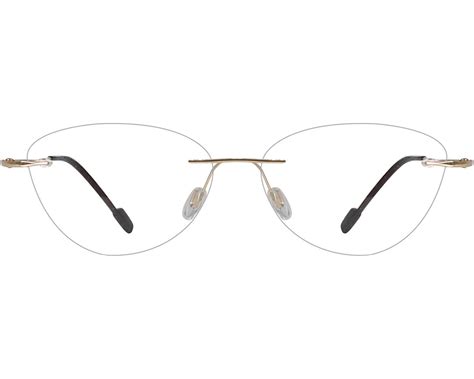 Rimless Cateye Eyeglasses 143569