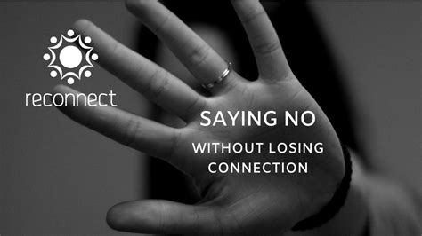 Saying No Without Losing Connection In Person In Nanaimo — Reconnect