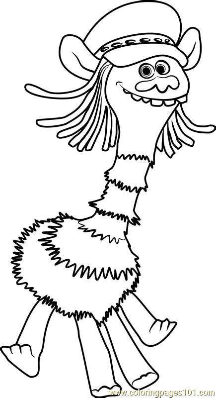 Cooper From Trolls Coloring Page Free Trolls Coloring Pages