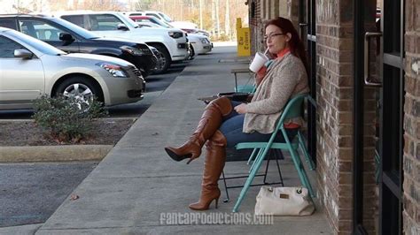 Scarlet Winters In Jeans And Boots Knee Boots Over Knee Boot Great Inventions Otk Winters