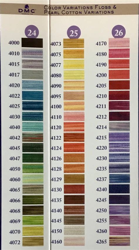 Dmc Color Variations Cotton Embroidery Floss Etsy
