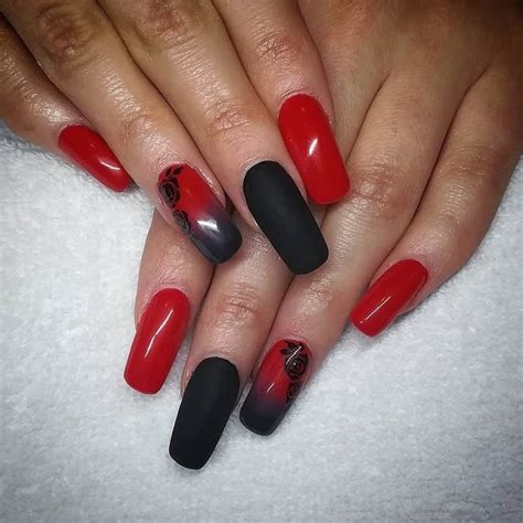 60 Stunning Red And Black Nail Designs Youll Love To Try