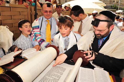 Bar Mitzvah Jewish Coming Of Age Ritual Editorial Image Image Of