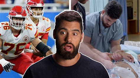 The First Active Nfl Player To Become A Doctor Blocking For Mahomes