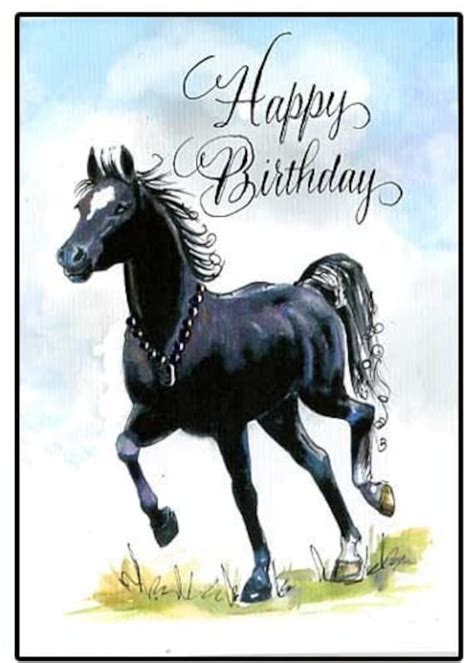 Horse Birthday Cards Free Printable
