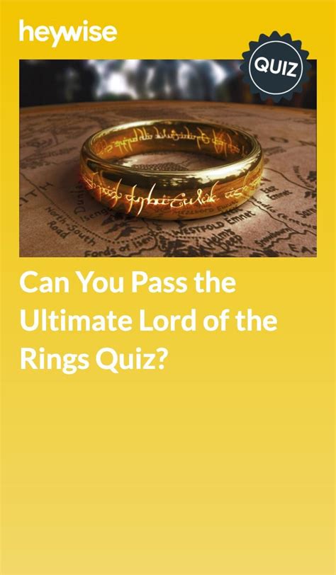 can you pass the ultimate lord of the rings quiz heywise