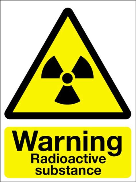 Warning Radioactive Substance Sign Signs 2 Safety