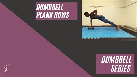 Dumbbell Plank Rows Youtube