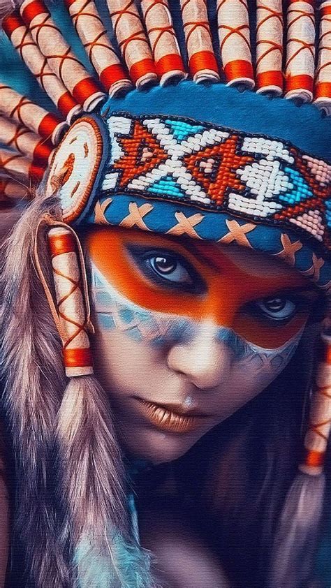 native american woman art native american warrior art hd phone wallpaper pxfuel