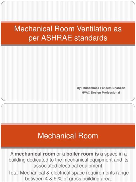 Mechanical Room Ventilation Presentation Hvac Ventilation