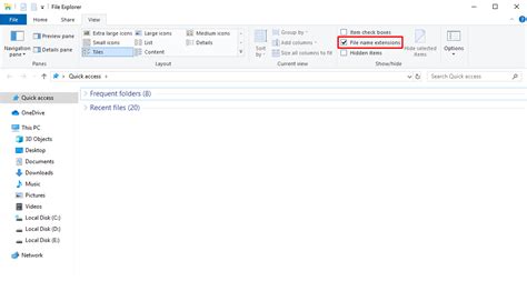 Windows 10 Guide How To Show File Extensions In The File Explorer