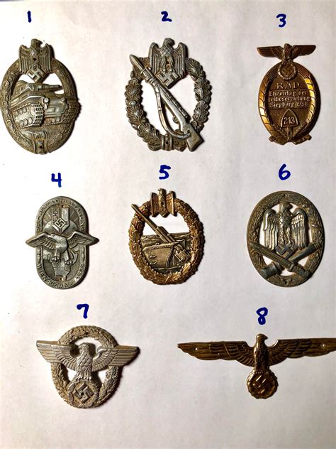 Help Identifying These Ww2 German Badges Whatisthisthing