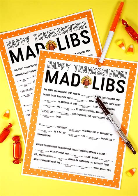 May 11, 2021 · if so, then you're going to love these funny mad libs printables. Thanksgiving Mad Libs Printable Game - Happiness is Homemade