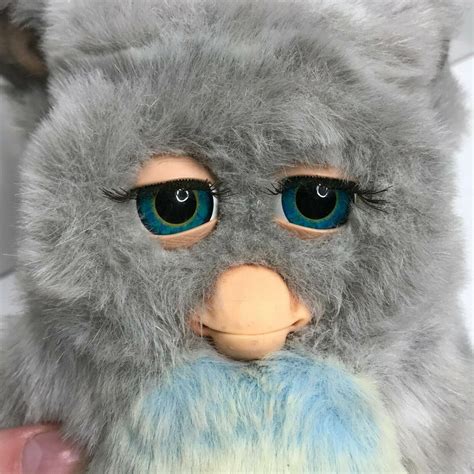 Vintage Furby Gray Hair Blue Eyes 59294 Tiger Electronics 2005 Hasbro