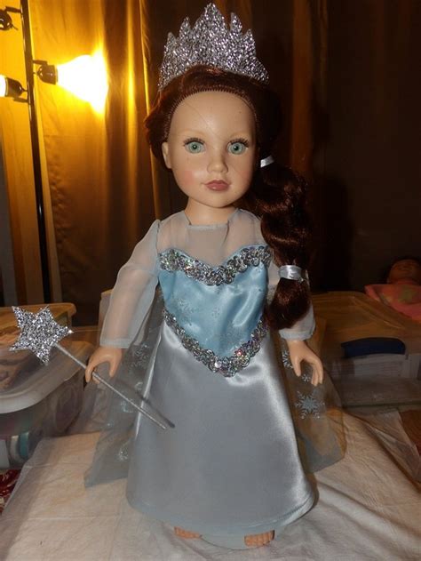 Beautiful Ice Princess Dress From The Movies For 18 Inch Dolls Etsy
